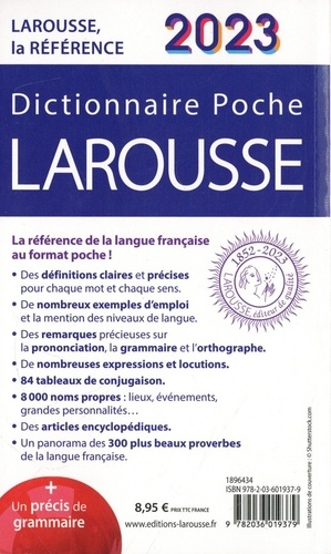 Dictionnaire De Poche Larousse 2023 – Bureau Vallée Scolaire