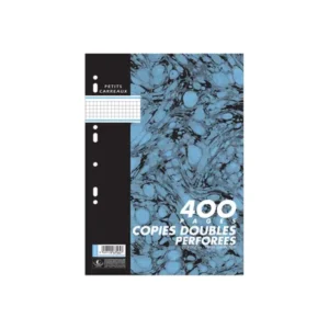 Cambridge - copies doubles - 400 pages - A4 - petits carreaux - perforées