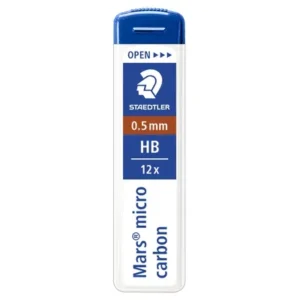 Etui de 12 Mines pour porte mines - HB - 0,5 mm - STAEDTLER Mars micro