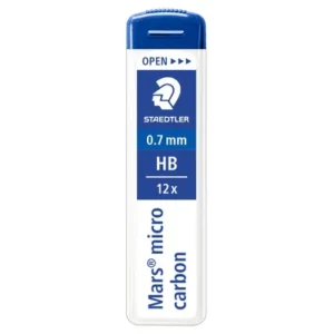 Etui de 12 Mines pour porte mines - HB - 0,7 mm - STAEDTLER Mars micro