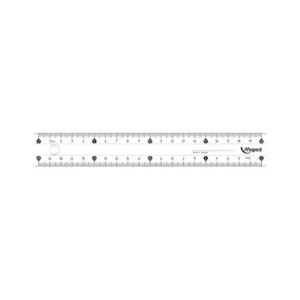 Règle plate - 20 cm - plastique translucide - Maped Essentials 146